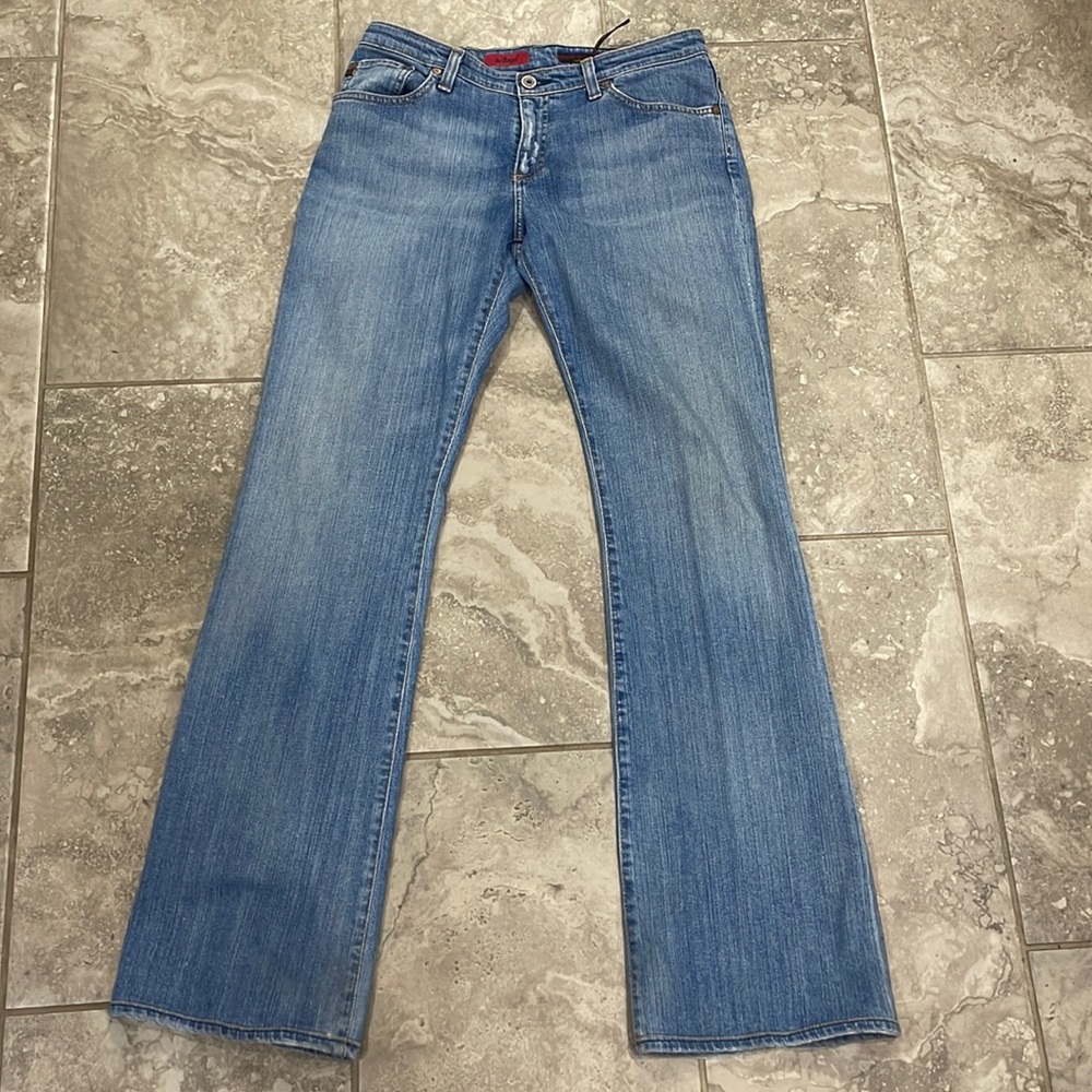 AG Adriano Goldshmied‎ Women’s The Angel Low Rise Boot Cut Jeans Sz 30 Regular